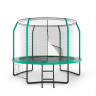 Батут Unix line Supreme Game с внутренней сеткой 8 футов - 240 см (зеленый) (TRUSUG8GR)